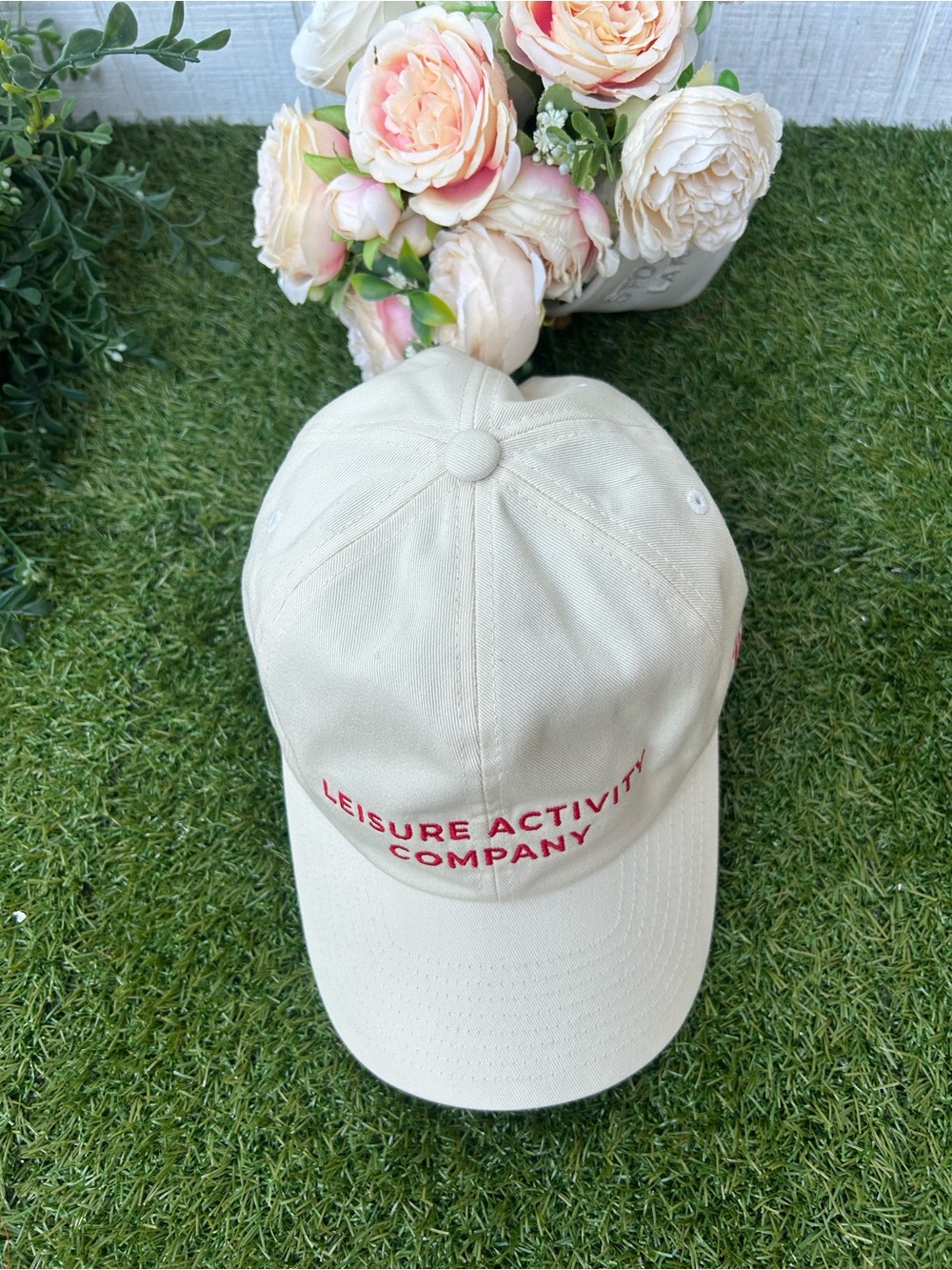 Brixton women Cream Baseball Cap with Subtle Embroidered Logo one size like new - Picture 14 of 16